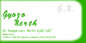 gyozo merth business card